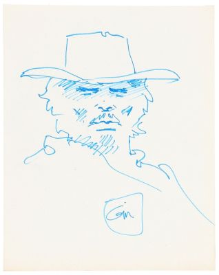 Giraud | Lot 084 - Blueberry, illustration au feutre bleu… | AZ auction