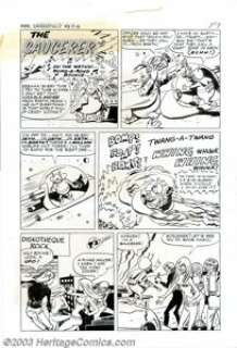 Carl Pfeufer - Original Art for Unearthly Spectaculars #3, Complete 2-page Story "The Saucerer" (Harvey, - | Heritage