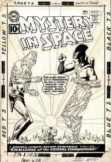 Carmine Infantino, Murphy Anderson - Mystery in Space #71 Cover (Great Adam Strange Cover!) Large Art - 1961