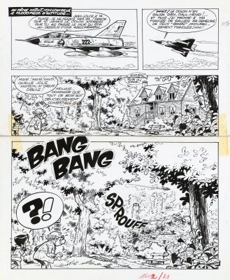 Jidéhem | Sophie, planche n°24 à l’encre de Chine et… | AZ auction