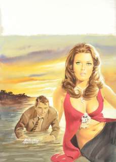 Michel GOURDON (1925-2011) "Mauvais calibre" Gouache pour une couverture de roman par [...] | Arthema Auction