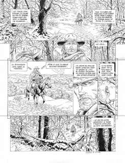 Planche originale 32 de LONESOME Tome 2. Les ruffians, par Yves SWOLFS