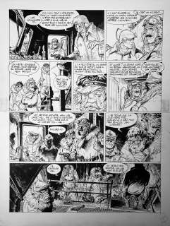 HERMANN  - Bernard Prince  - Planche 11 de l’album Le port des fous édité au [...] | Vermot et Associés