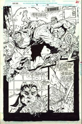 1993 EPIC Marvel Comics LAWDOG #6 pg. 21 Action KICK Original Art FLINT HENRY | eBay US (Buy It Now)