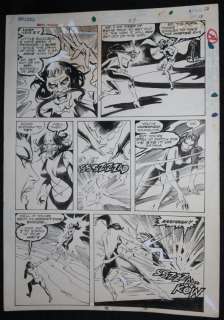 Rico Rival, Tony Dezuniga - marvel premiere #27 p. 18 - satana action - 1975