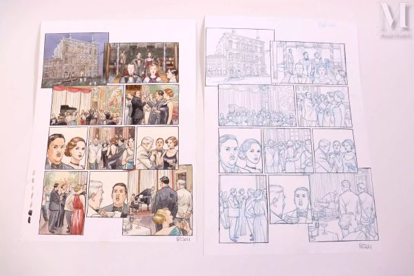 Nizzoli, Marco | Planche originale couleur "Fleur de nuit" pl.42 | Millon