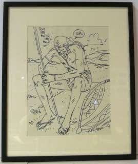 Malés Marc - Dessin au feutre et crayon noir réalisé pour l’organisateur de la [...] | Arthema Auction