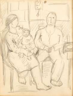 Alfred Lenica (1899 - 1977) | Alfred Lenica | Rodzina, rysunek | Desa Unicum