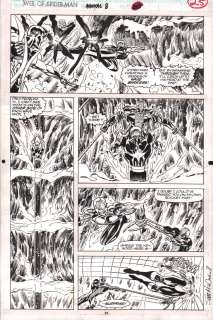 Keith Williams, Scott McDaniel - Web of Spider-Man Annual #8 P.25 - Nova Vs Constrictor - Signed - 1992