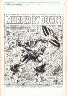 Danny Bulandi, Rik Levins - captain america #400 p. 1 - ‘murder by decree! ‘ title splash - 1992