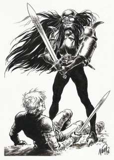 Kas | Illustration original pour un ex-libris de Paradise BD  - Hans | Catawiki