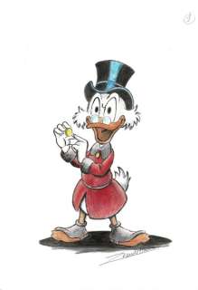 Vendetta, Z. | Original Watercolor #1  - Uncle Scrooge  - 8 Basic Money Lessons | Catawiki