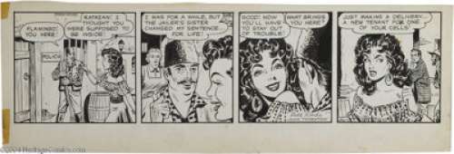 John Thorton - Flamingo Daily Comic Strip Original Art, 11-13-?? (Phoenix Features, circa 1953). The Gypsy clan - | Heritage