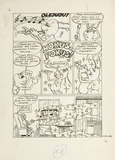 Szarlota Pawel (1947 - 2018) | Szarlota Pawel (1947 - 2018) | "Czarodziejski flet", z serii Jonka, Jonek i Kleks, plansza nr 3, 1980 | Desa Unicum