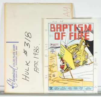 Marvel Incredible Hulk #318 Complete Color Guide | Bruneau & Co. Auctioneers