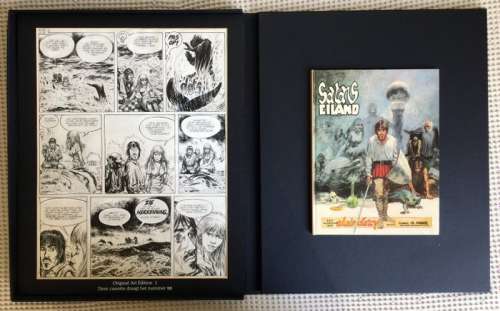 Kresse, Hans G. | Originele pagina (p.55) + hc Album  - Satanseiland  - Original art edition 1  - (1981) | Catawiki