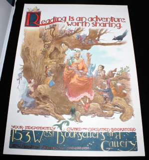 Charles Vess | 153 West Booksellers & Gallery Painted Art For Ad/Poster - Signed - 1999 | Anthony’s Comic Book Art