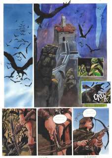 Planche originale en couleur directe 1 du tome 3 de LA ROUE par Drazen KOVACEVIC