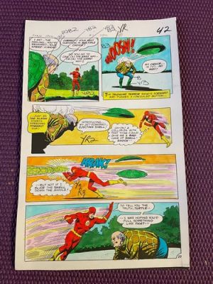 FLASH spec #11 comic ART color guide 1978 BARRY ALLEN BATTLES TURTLE MAN DC | eBay US (Buy It Now)
