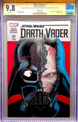 Ario Anindito - DARTH VADER sketch signed by HAYDEN CHRISTENSEN & ARIO ANINDITO CGC 9.8