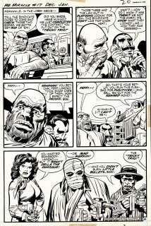 Jack Kirby, Mike Royer - Mister Miracle #17 P 14 (Mister Miracle, Big Barda, & Shilo Norman Ready To Battle As Gangsters!) 1973