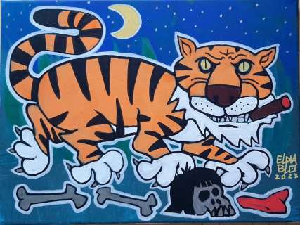 Eldiablo _ toile TIGRE | Galerie Neuf