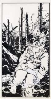 Tardi, Jacques | Le trou d’obus Illustration Ã  l’encre de chine, signée en bas Ã  droite 50 x 32,5… | Cornette de St Cyr