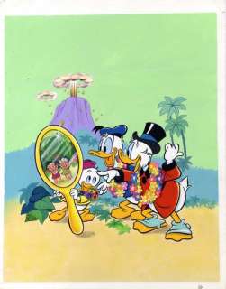 WALT DISNEY, STUDIOS - Lot 341 - Picsou Illustration originale Ã  la gouache pour le journal de Mickey n°1655 paru…