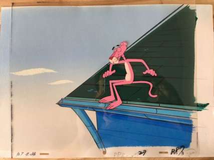 The Pink Panther Show - animation art complete (cel + hand-painted background) | Catawiki