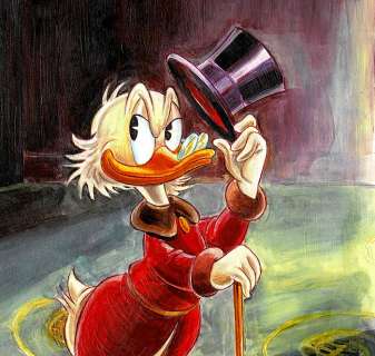 Fernandez, Tony - Original Acrylic Painting - Uncle Scrooge inspired by Carl Barks | Catawiki