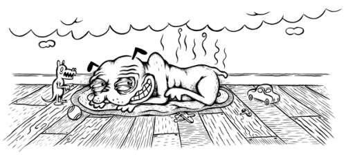 Kurt Wolfgang | (19) Nickelodeon: Fartin’ Dog Illustration -- Nickelodeon | Comic Art Collective