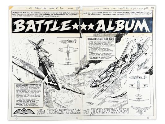 Lot 381 - Ken Barr Our Army At War ##206 Double Splash Pg | Weiss Auctions