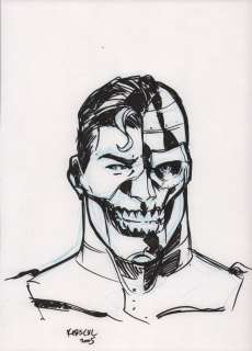 Karl Kerschl - Terminator Superman Commission - Signed