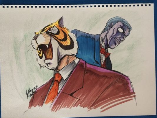 Uomo Tigre - Tiger Mask - Disegno Originale - - FINO A DOMANI | eBay Europe