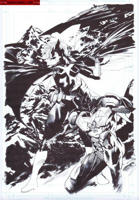 Dan Mora | Covers / Pinups Issue Outsiders # 1 Page Cover | Kwan Chang