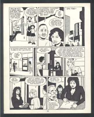 Beto Hernandez | Beto Hernandez - Love & Rockets - Luba Has Trouble with Her Theater Issue Love And Rockets Page 14 | Koch Comic Art
