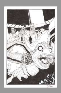 Mark Dos Santos IDW It The Terror from Beyond Space Original Art Splash Page