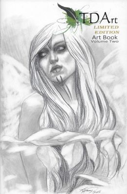 Tiffany Toland-Scott | Tiffany Toland-Scott Fantasy Fairy Pinup- Sketch Cover - Tdart Volume 2 Art Book | TDArt