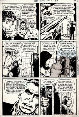 George Tuska , Nick Cardy | Teen Titans #33 P 8 (1970) | Romitaman