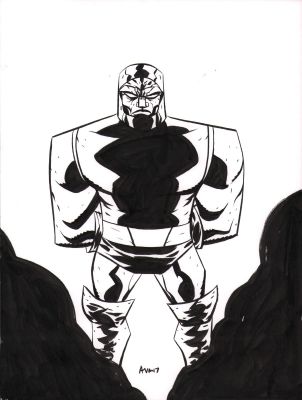 Mike Avon Oeming | Darkseid Commission - Signed - 2017 | Anthony’s Comic Book Art
