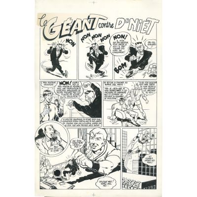 Yves Chaland | CHAL-010 – Le Géant contre Docteur Niet | Galerie Antoine Mathon