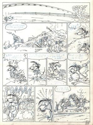 David Edouard & Ptiluc | PLANCHE ORIGINALE 20 TOME 1 de RAT’S En partance pour nulle part | Galerie Napoléon