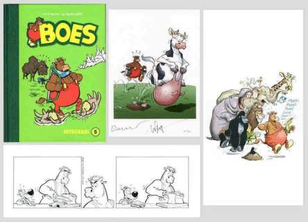 Boes - Luxe editie Boes Integraal deel 5 - N° 15/80 met originele strook in speciale map + ex-libris - hc met linnen rug | Catawiki