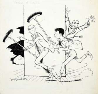 TRUBERT, Jean (1909-... - Lot 250 - Mousse et Boulle. Mademoiselle Pic a disparu. Encre...