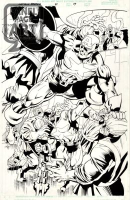 Dan Jurgens | Captain America 37 Page 19 Splash | Panel Page Art