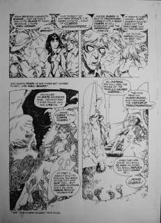 Jose Gonzalez | VAMPIRELLA #33 PG 6 14x19 Splashy | Black Line Fever