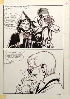 Magnus - original plate "Lo Sconosciuto" no. 8 page 47 (1981) | Catawiki