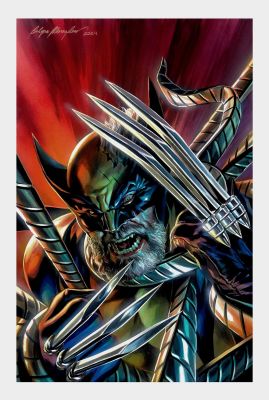 Felipe Massafera - Wolverine: Revenge #4 Large Large Painted Cover (Wolverine Battles Omega Red!)