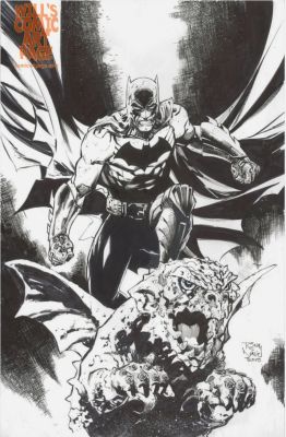 Tony Daniel | Batman on Gargoyle Pin-Up (2015) | Will’s Comic Art Page
