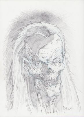 Unknown Artist? | Crypt Keeper Pencil Art Commission - Signed By Madd | Anthony’s Comic Book Art